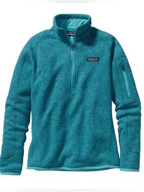 Patagonia Better Sweater blue Teal Heather Quarter-Zip Pullover